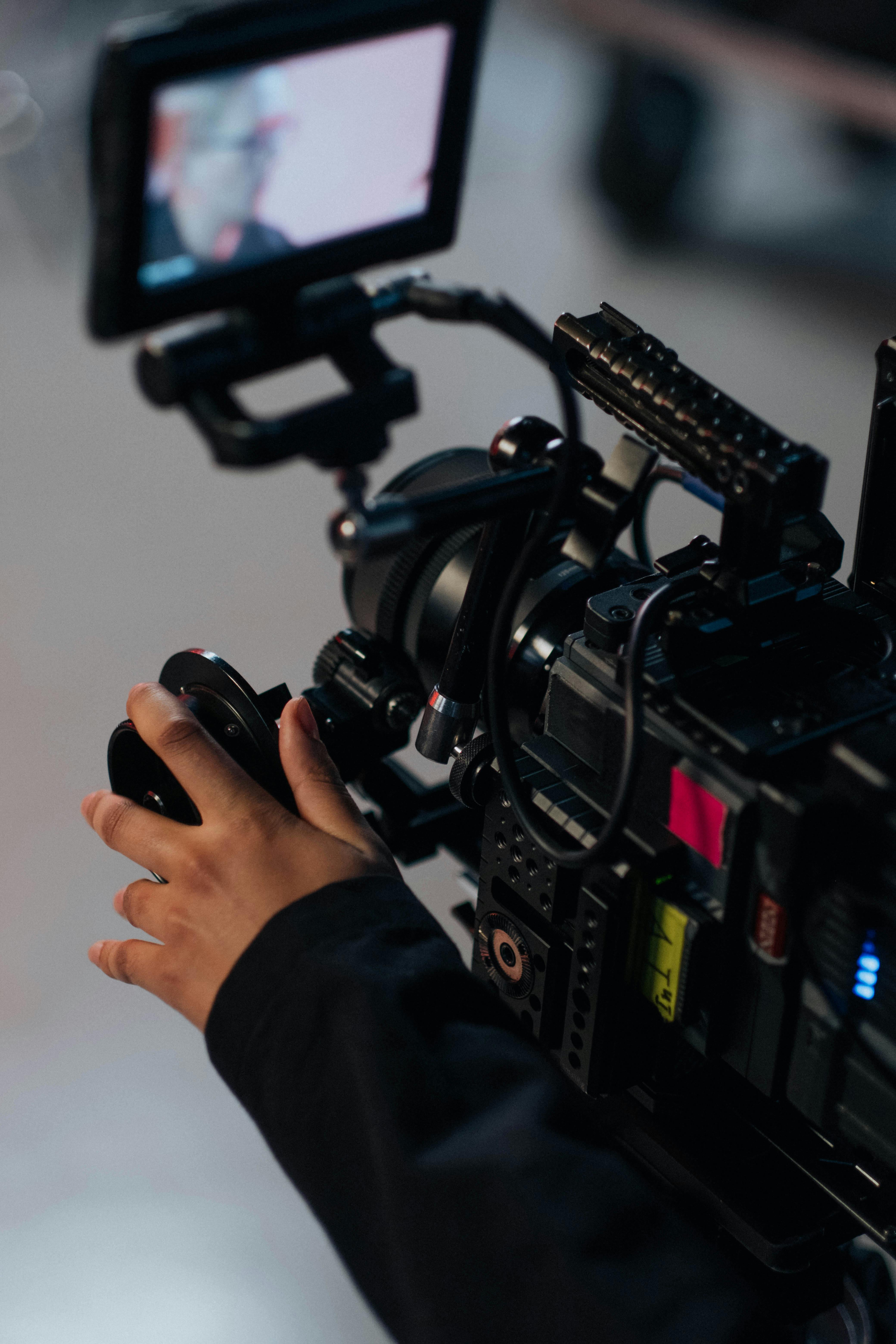 On-set photo from a cinematic brand shoot