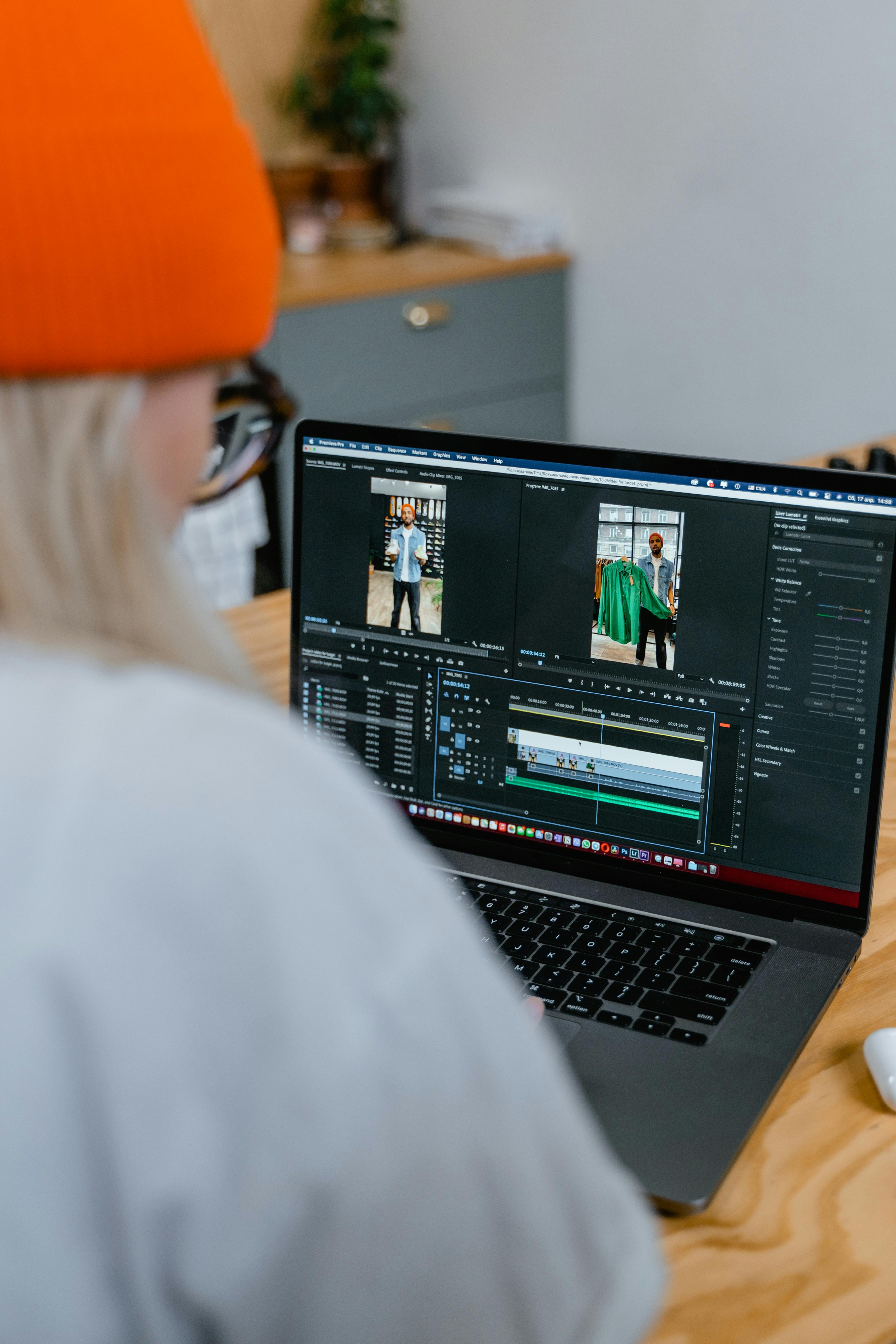 Cinematic still from a graded brand edit